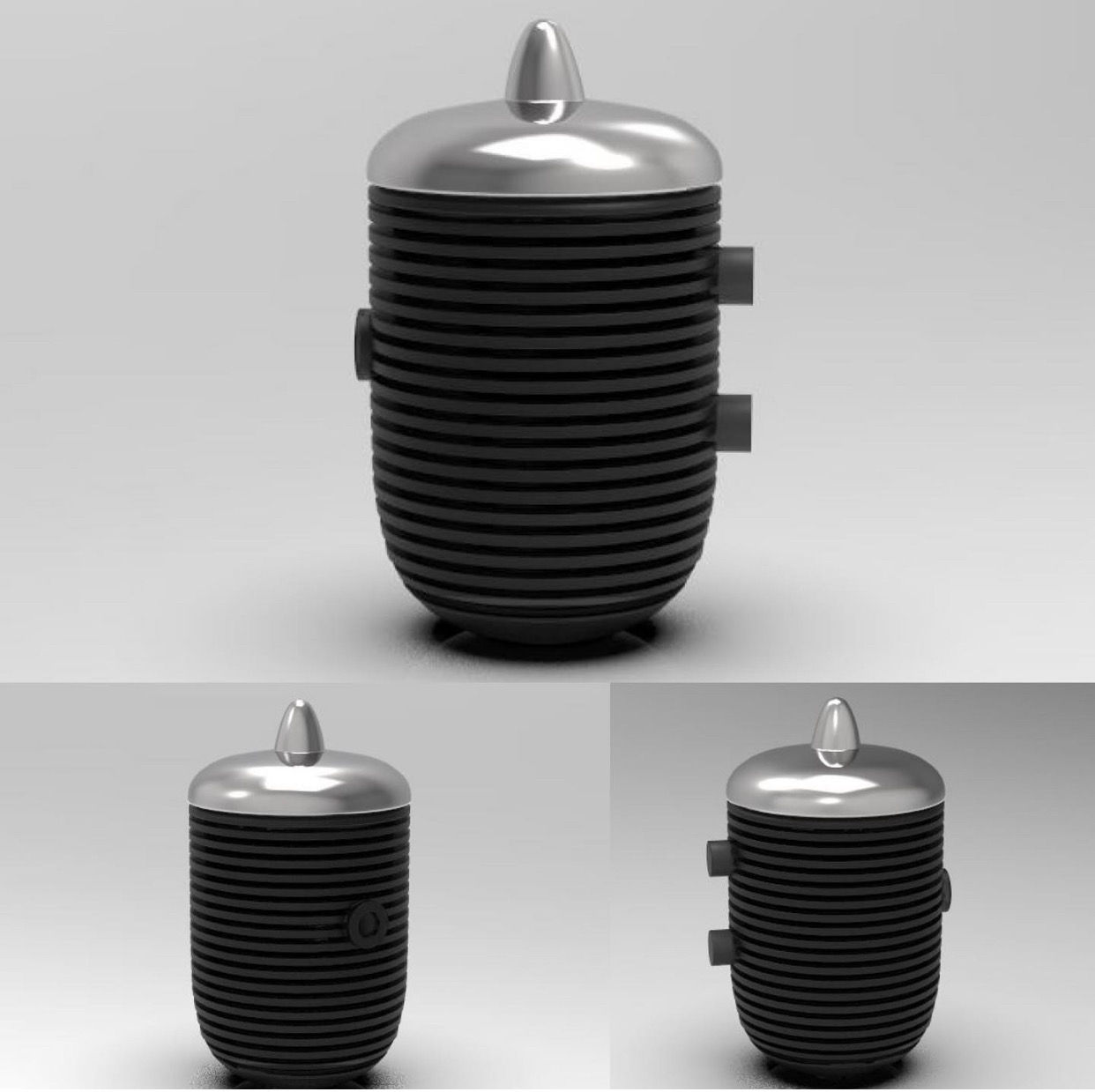 1:16 1950s Style Beehive Oil Filter Housing (set of two)