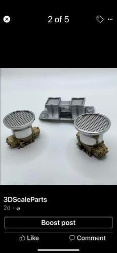 1:16 Dual Quad with Chrome Velocity Stack (dual quad carburators