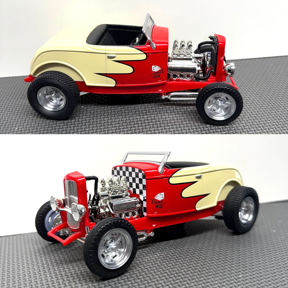 Thumbnail: 1:18 17” Halibrand sprint wheels on dirt track tires