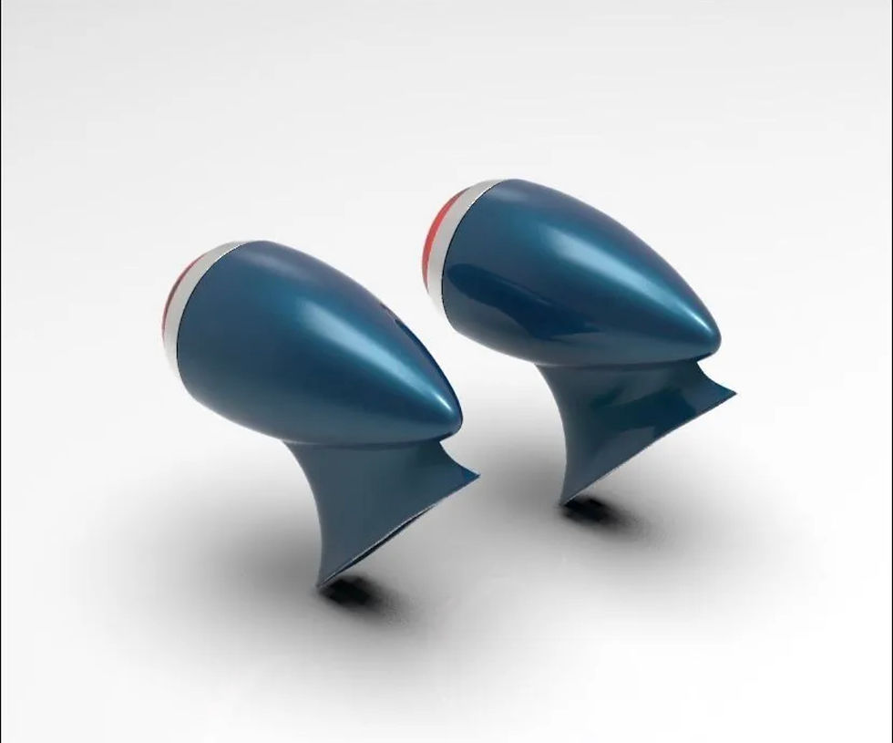 Thumbnail: 1:25 1936 Buick Style Rear Tail Lights (2 sets)
