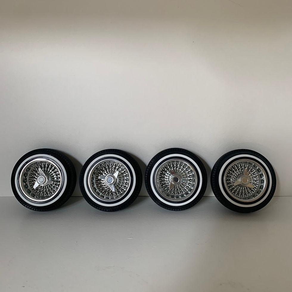 Thumbnail: 1:10 True 13’s Deep Dísh Twisted Wire Wheels In 520 Rubber Tires (12m hex)