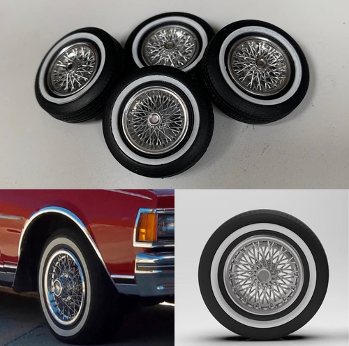 1:43 15” Caprice Wire wheels | 3DScaleParts