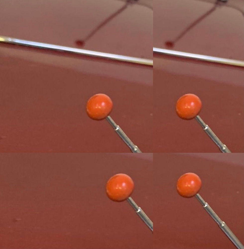 1:10 Set of 4 Orange balls to insert on the 3DSP and Stock 64 Impala Antenna