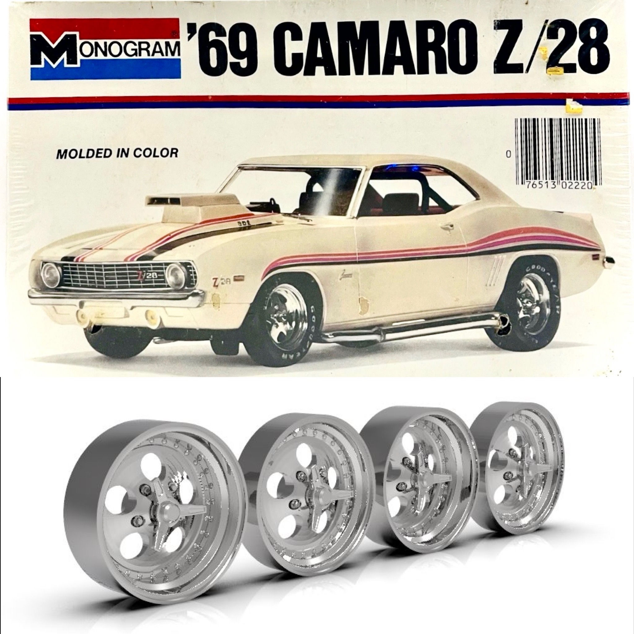 1:24 Champ 500 wheel swap for stock tires 