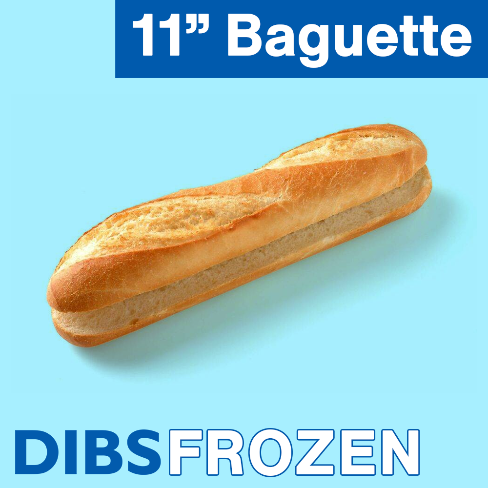 Small white pre-sliced baguette – thaw-and-serve with decorative top cuts