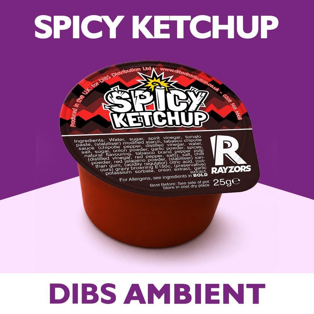 RAYZORS Spicy Ketchup Dip Pots