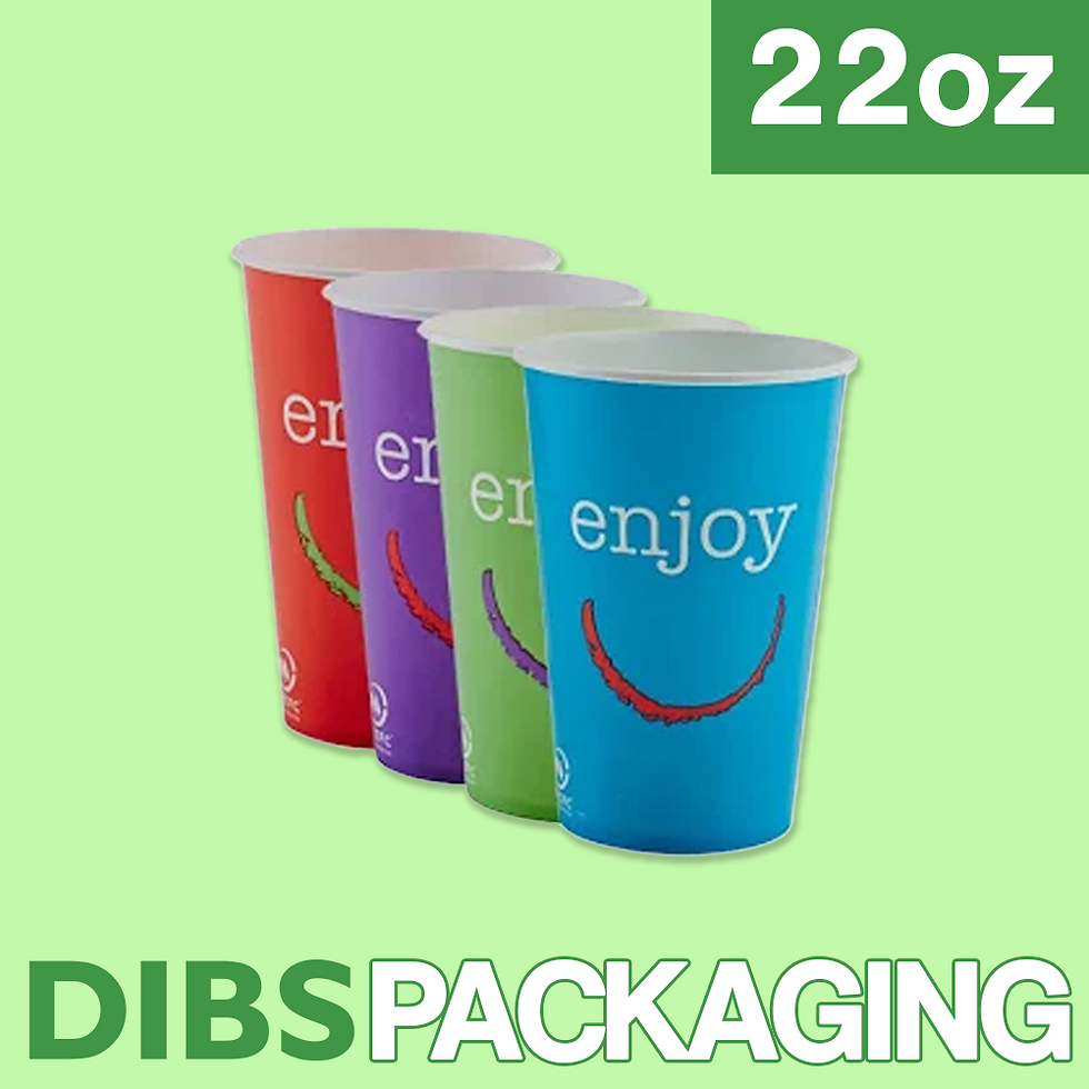 Pack of 1000 22oz Enjoy cups for cold drinks