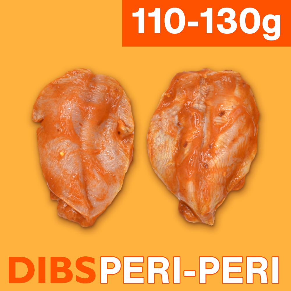 Fresh halal peri-peri chicken fillets – 110-130g