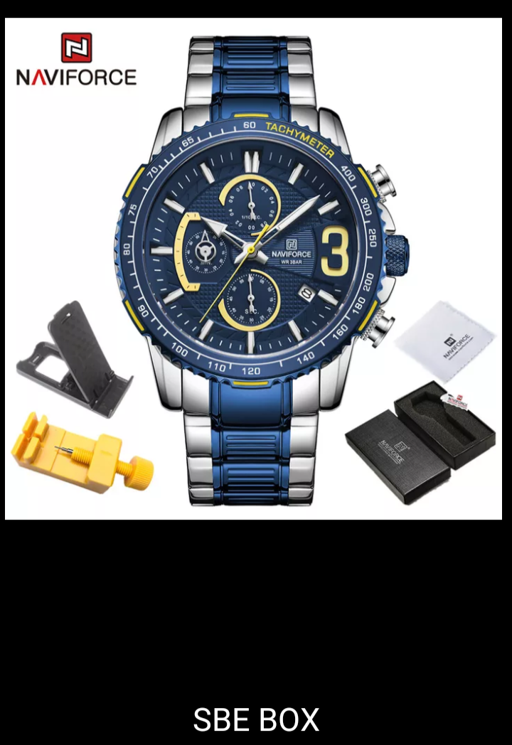 Miniatura: Naviforce reloj de vestir Acero Inoxidable con Cronografo Analógico 