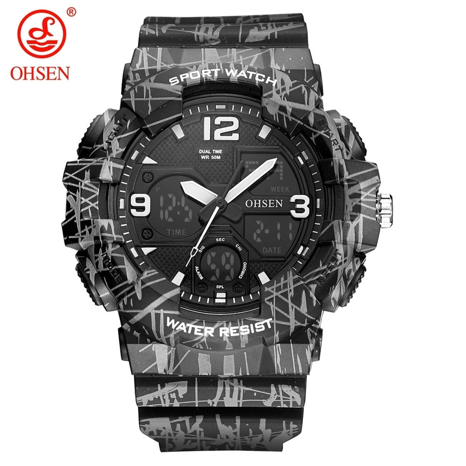 Ohsen Modelo AD1711 Acuático G-Shock Análogo Digital