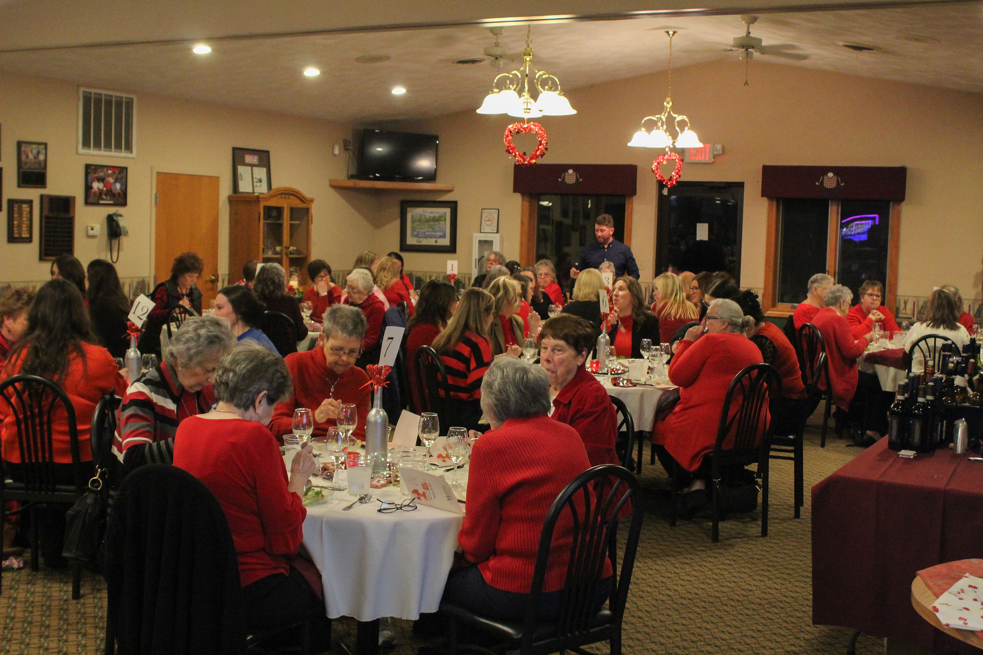 Women attending event.
