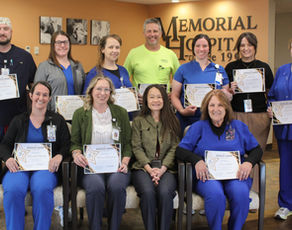 L-R Back Row: Zach Dunker, Leah Freytag, Amanda Johnson, Ryan Petrowske, Sara Harris, Sarah Rathert, Laurie Treece. L-R Front Row: Maribeth Golding, Mariah Bargman, Martha Wingerter, Chris Goetz. Not Pictured: Angie Schoenbeck, Marci Klein, Brittany Casarez, and Amy Kirkland.