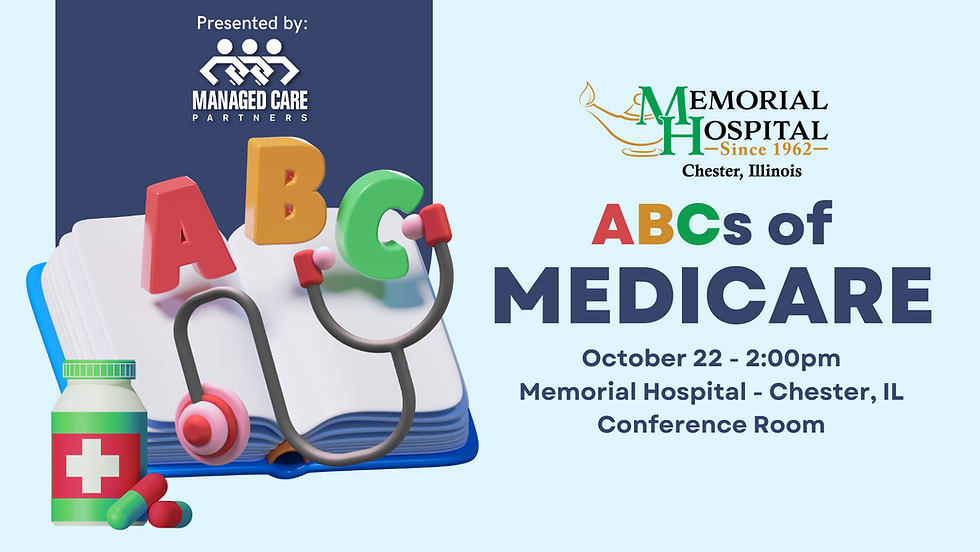 ABCs of Medicare and Medicare Advantage (2:00pm)