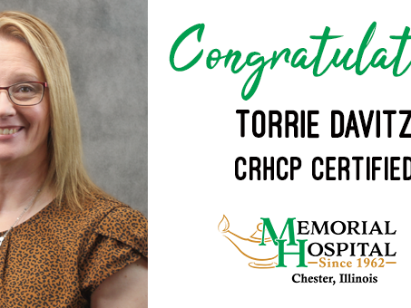 Torrie Davitz Earns CRHCP Certification