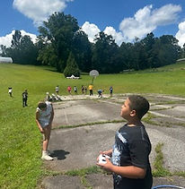 Students with Drone during Drone Zone 2025
