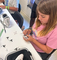 Students learning about VR during Drone Zone 2025