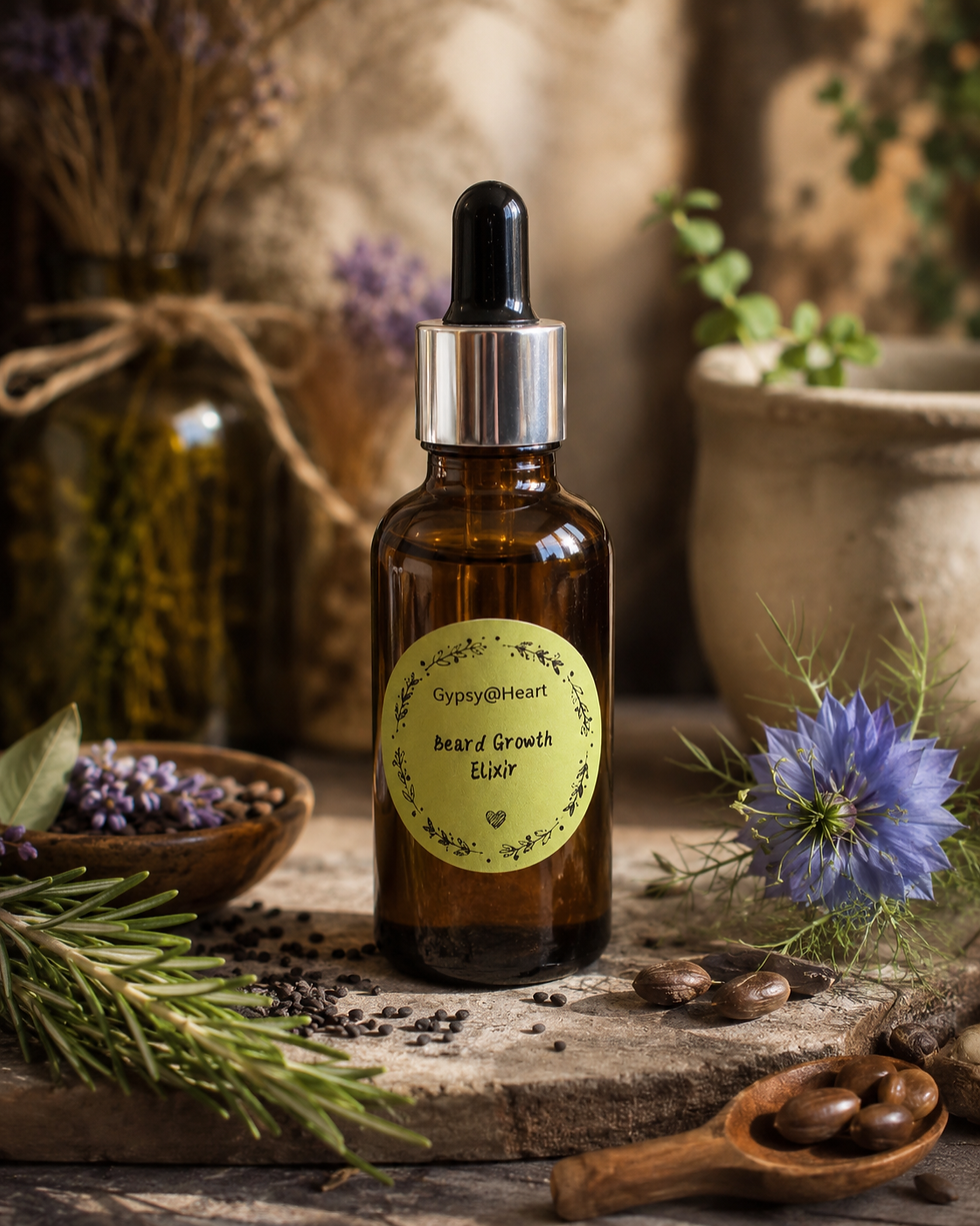Beard Growth Elixir, Natural Botanical Beard Oil by Gypsy@Heart