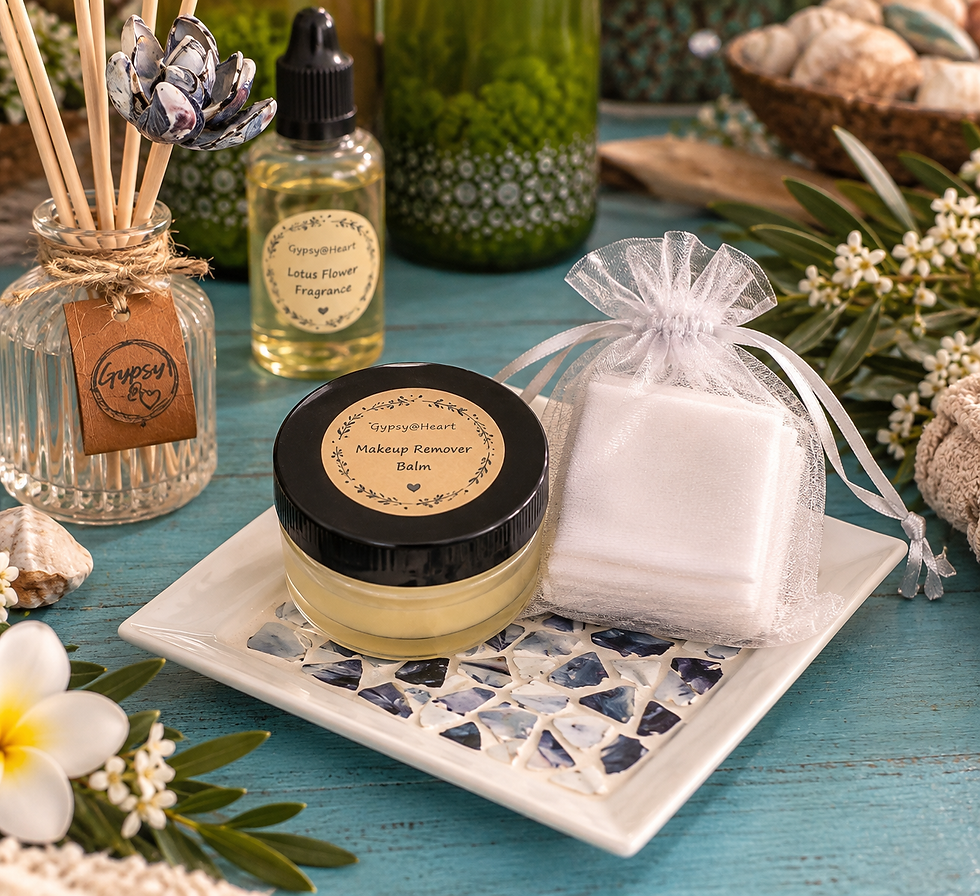 Botanical Eye Makeup Remover Balm made in small batches by Gypsy@Heart