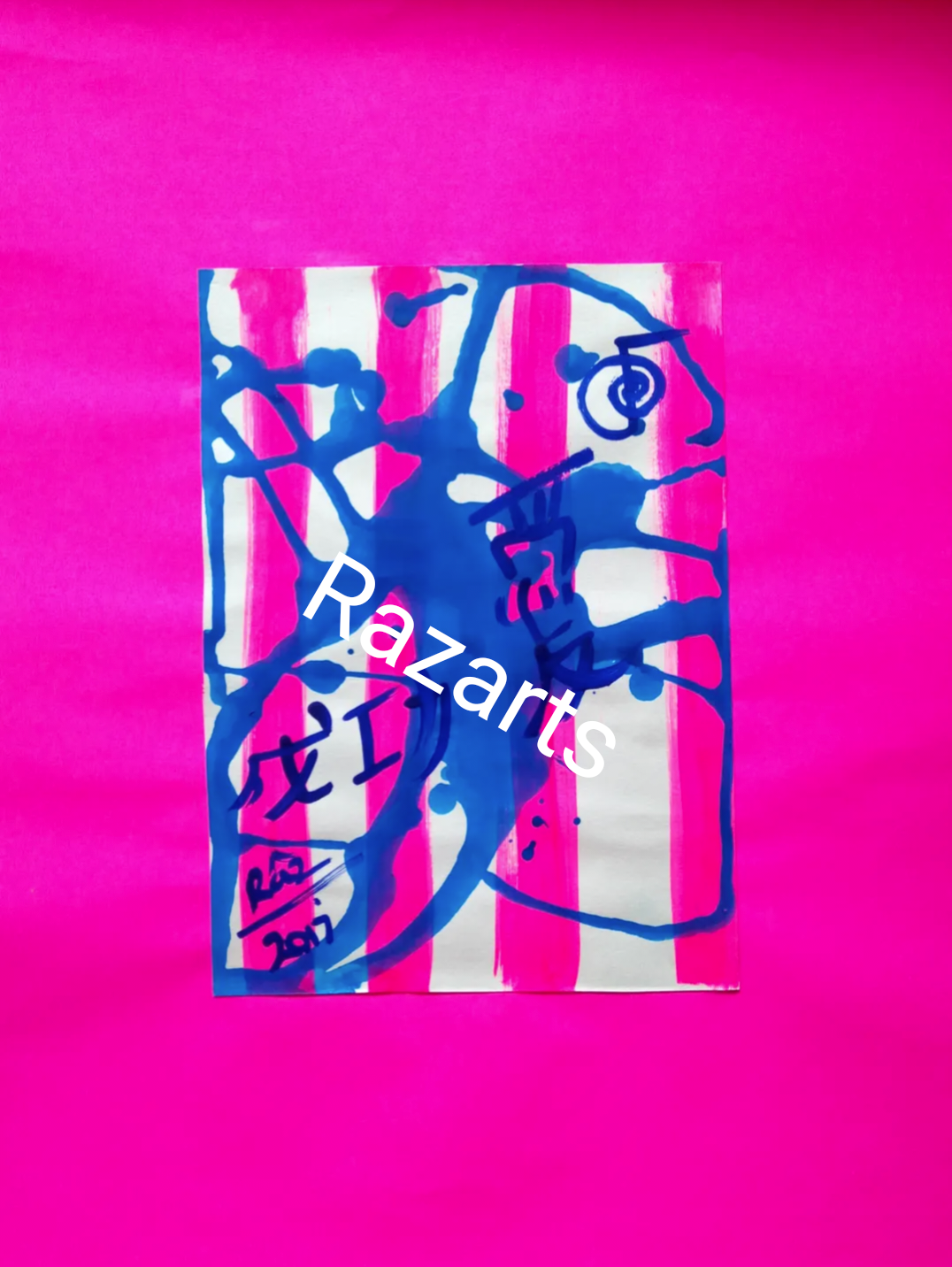 Popping Pink Modern Reiki abstract art! Love and Success