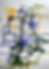 Abstract art with blue lines, yellow splatters, and 'Raksasa' text