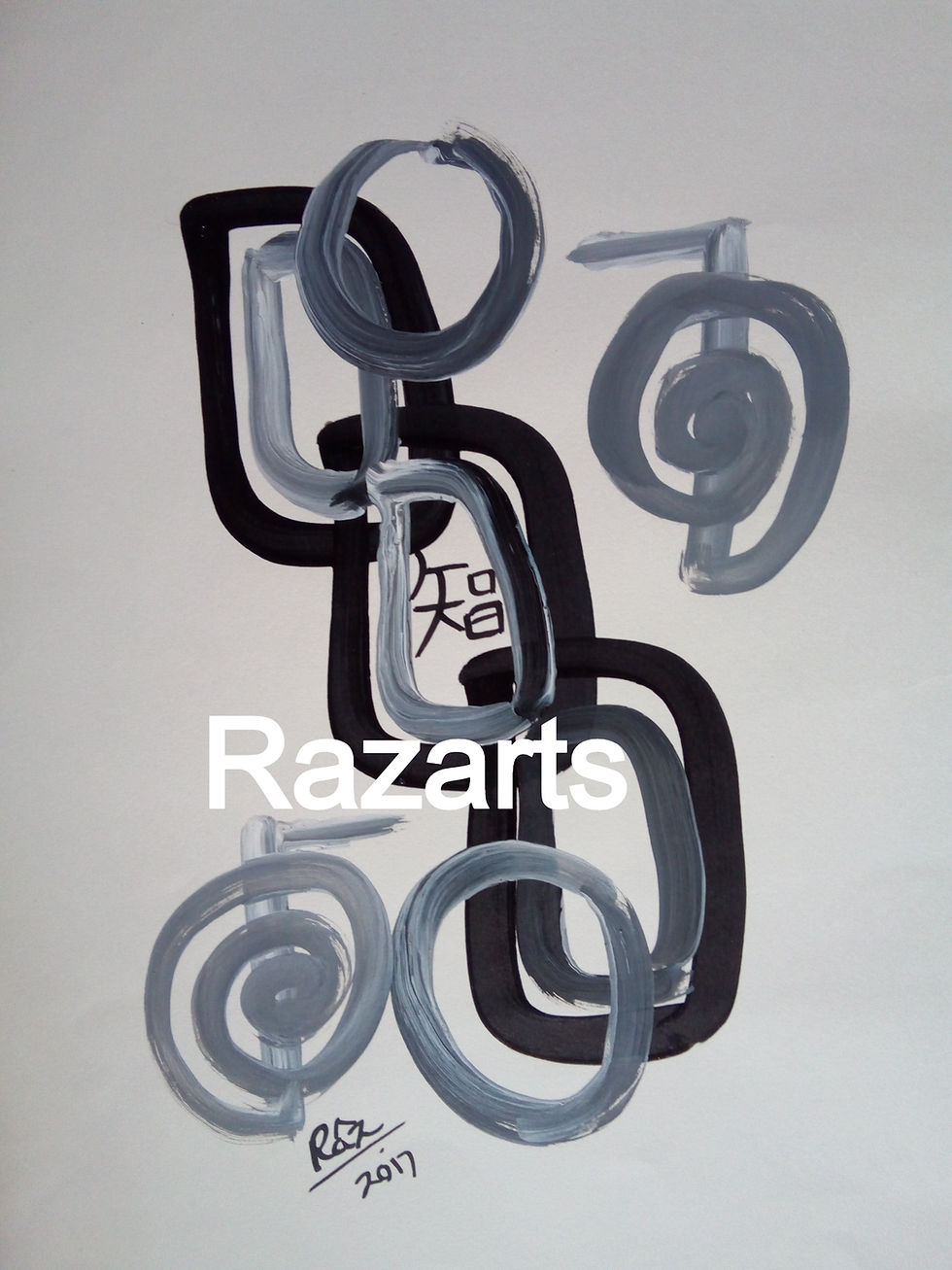 Intuitive Grey Power! Minimalist reiki wisdom art