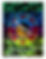 Abstract art with octagonal yin-yang symbol and Razarts text