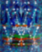 Razarts abstract blue painting