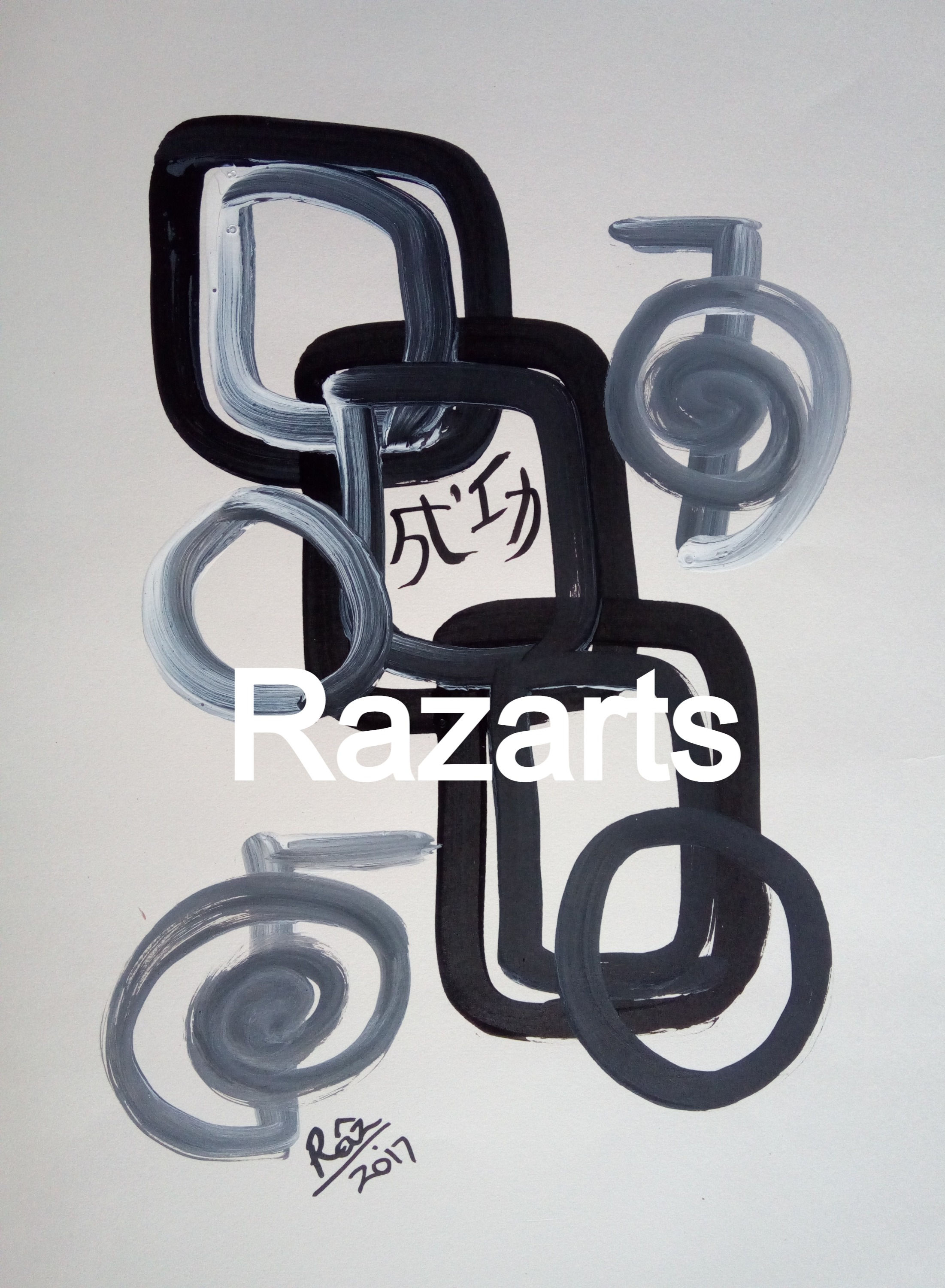 Power of Success in Grey! Minimalist Reiki abstract 