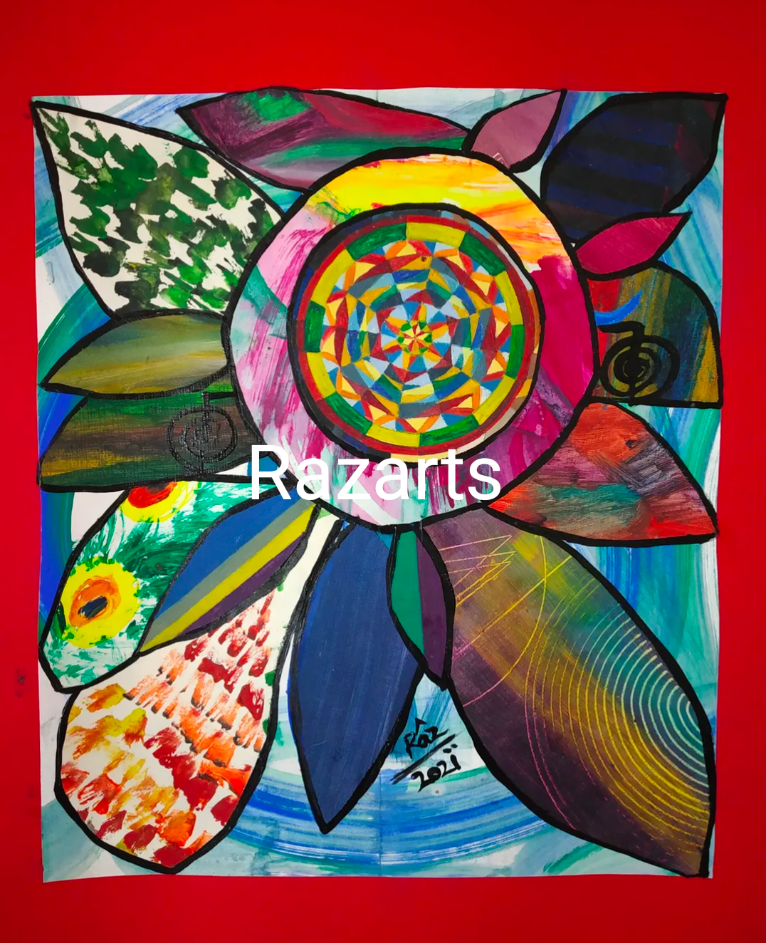 Creative Flower of Joy! collage artwork