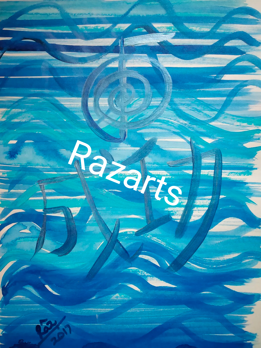 Aqua Successes!! Reiki water luck painting