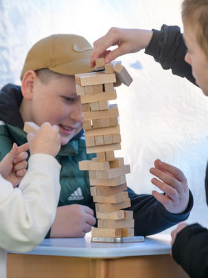 Children's zone inside humanitarian hub, Kyiv Oblast - UHI project