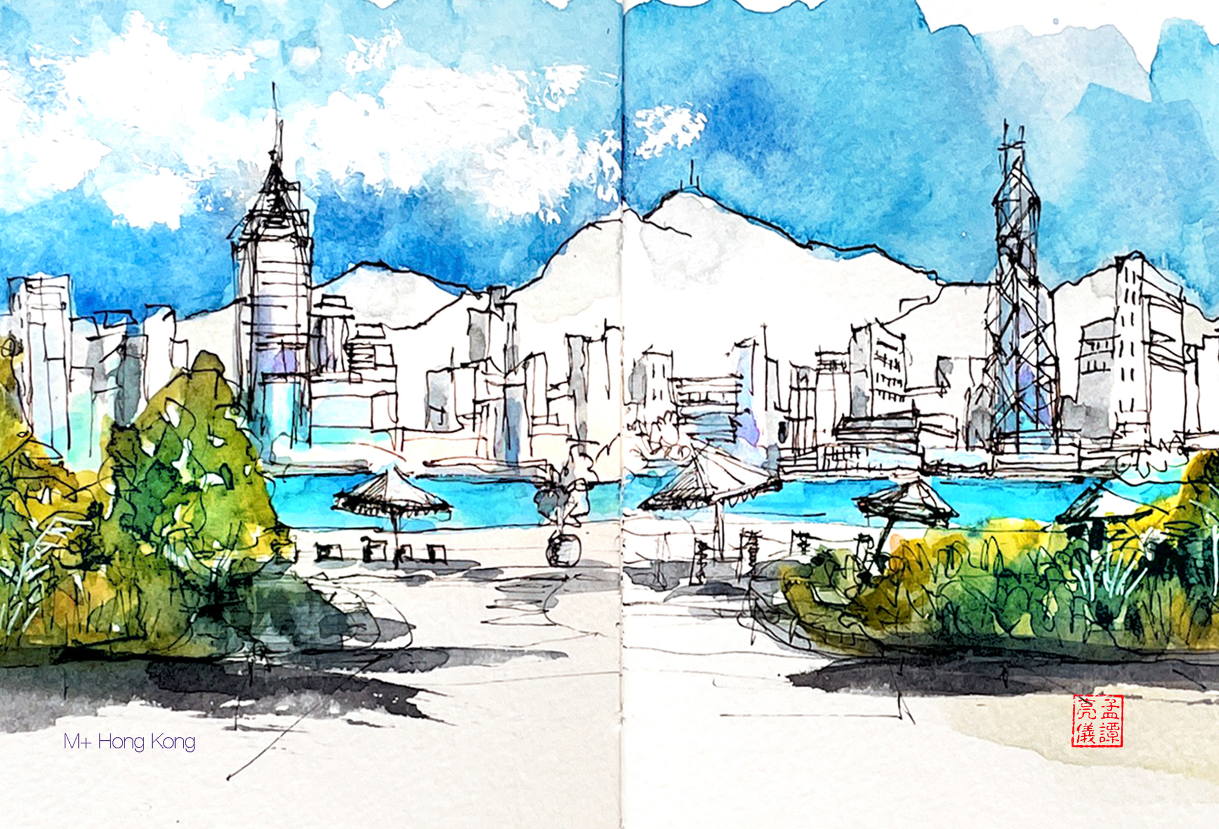 Panorama. Hong Kong Cards/ Art prints
