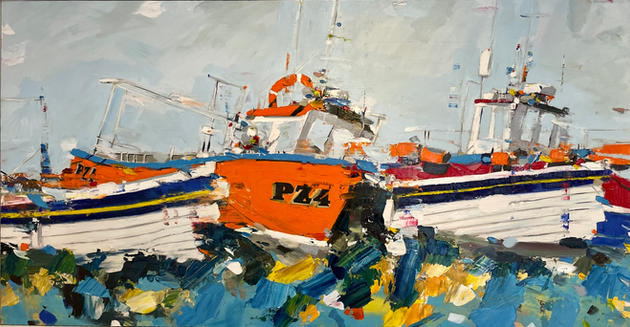 Fishing boats in Staithes Harbour