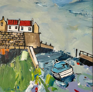 Boat and Staithes harbour