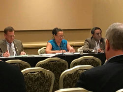 Dr Lorraine Celis representing NCDS on a reference committee at the 2025 MDA.