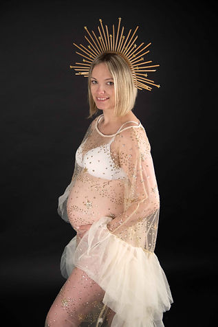Babybauch Bilder in Tüll