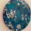 Thumbnail: Leland Blue Stone Pattern Encaustic Original Painting 12” Circle