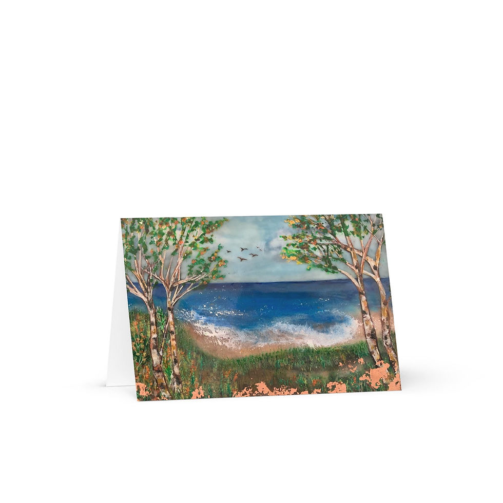 Thumbnail: Birth and Blue Greeting Card