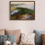 Thumbnail: Lake Mist Rising 18”x24” (with light brown wooden floater frame)