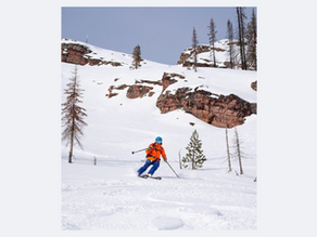 Jackie Bullock, DPT hitting the slopes.