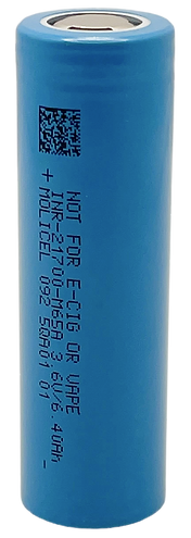 Molicel M65A — 6.5 Ah 21700 Balanced Battery Cell Specs and Models