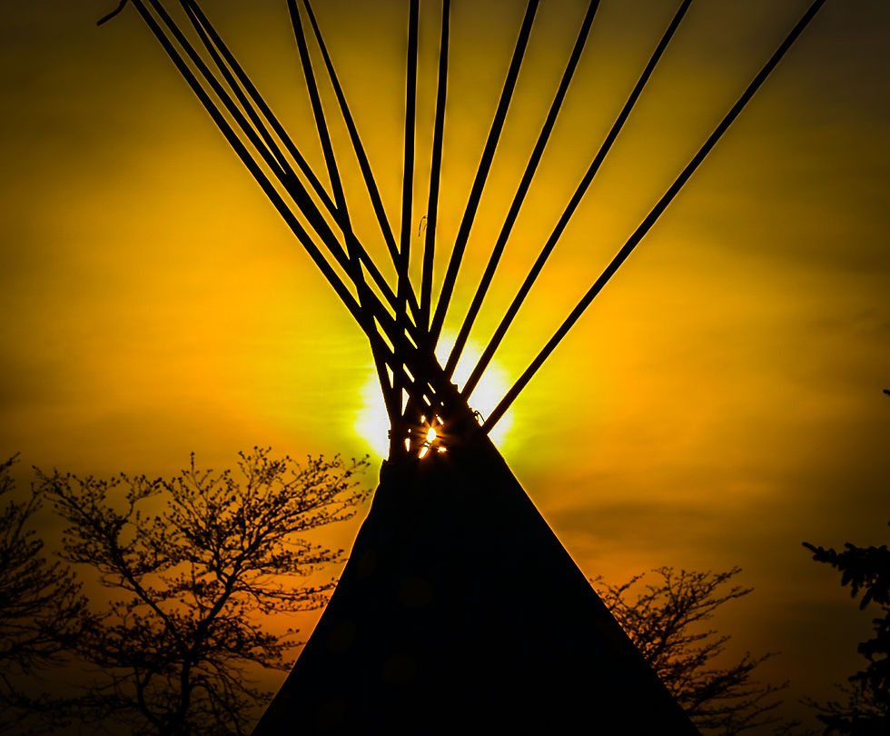Tipi Stay at Sunset