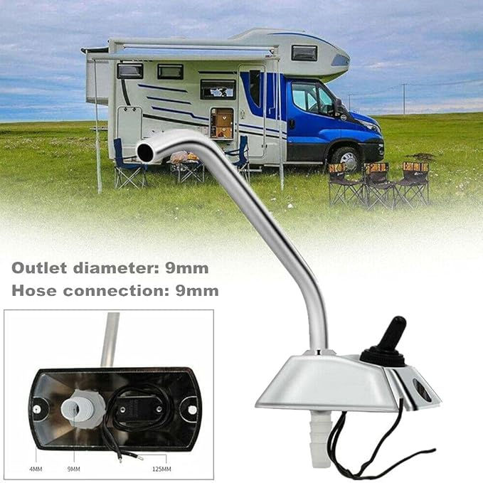 Miniatura: Grifo de Agua para de Cocina Marina RV 12V Grifo de RotacióN de 360 Grados para