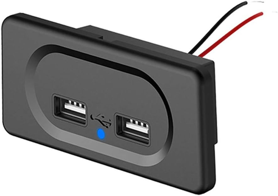 Miniaturbild: Enchufe de Cargador USB para Coche,Panel de Toma de Corriente de 12-24V