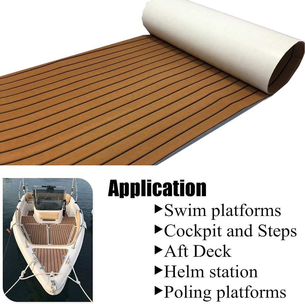 Miniatura: Hoja de Teak Falso de Espuma EVA para Cubierta de Barco