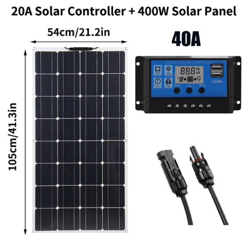 Thumbnail: Flexible solar panel 200W SET/KIT