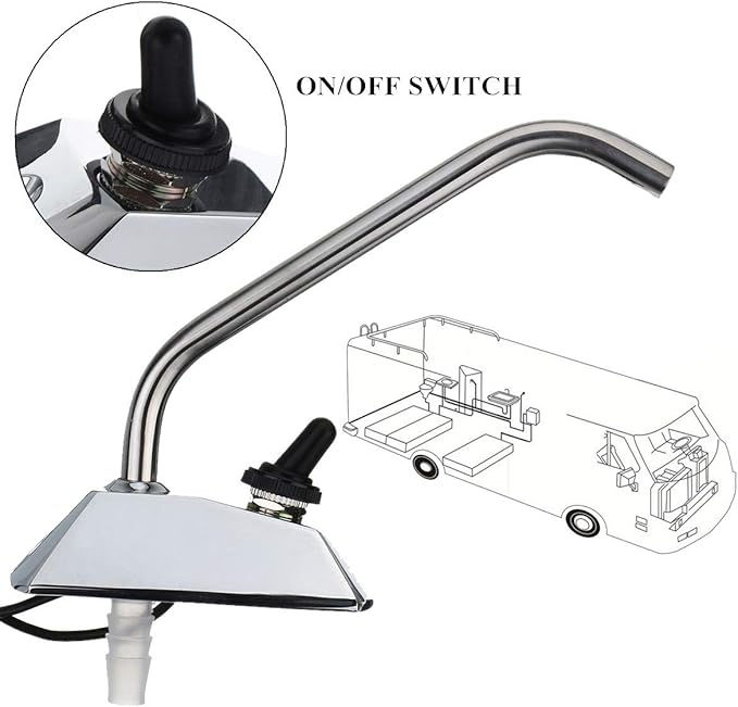 Miniatura: Grifo de Agua para de Cocina Marina RV 12V Grifo de RotacióN de 360 Grados para