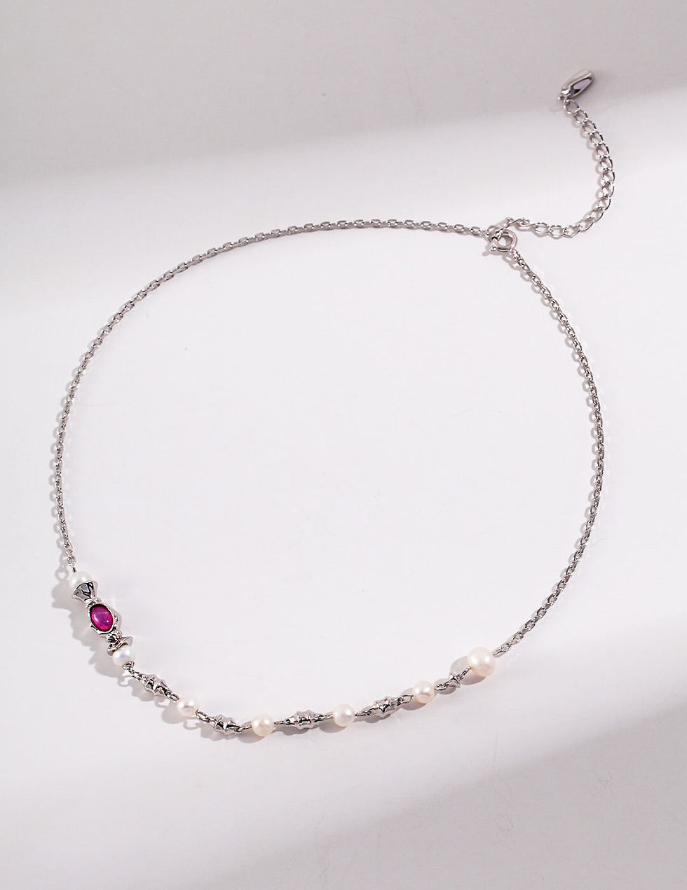 Thumbnail: Freshwater Pearl and Pink Zircon Necklace