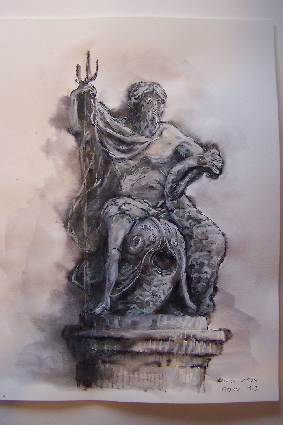 Gliwice Neptun 40x30 tech. mieszana