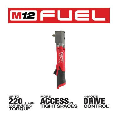 Thumbnail: Milwaukee Tool M12 FUEL 3/8" Right Angle Impact Wrench w/ Friction Ring